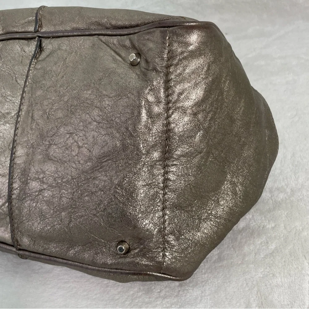 Chloé COA FALL ‘05 Paddington Metallic Taupe Leather-Lock & Key RARE RELEASE - Picture 11 of 16